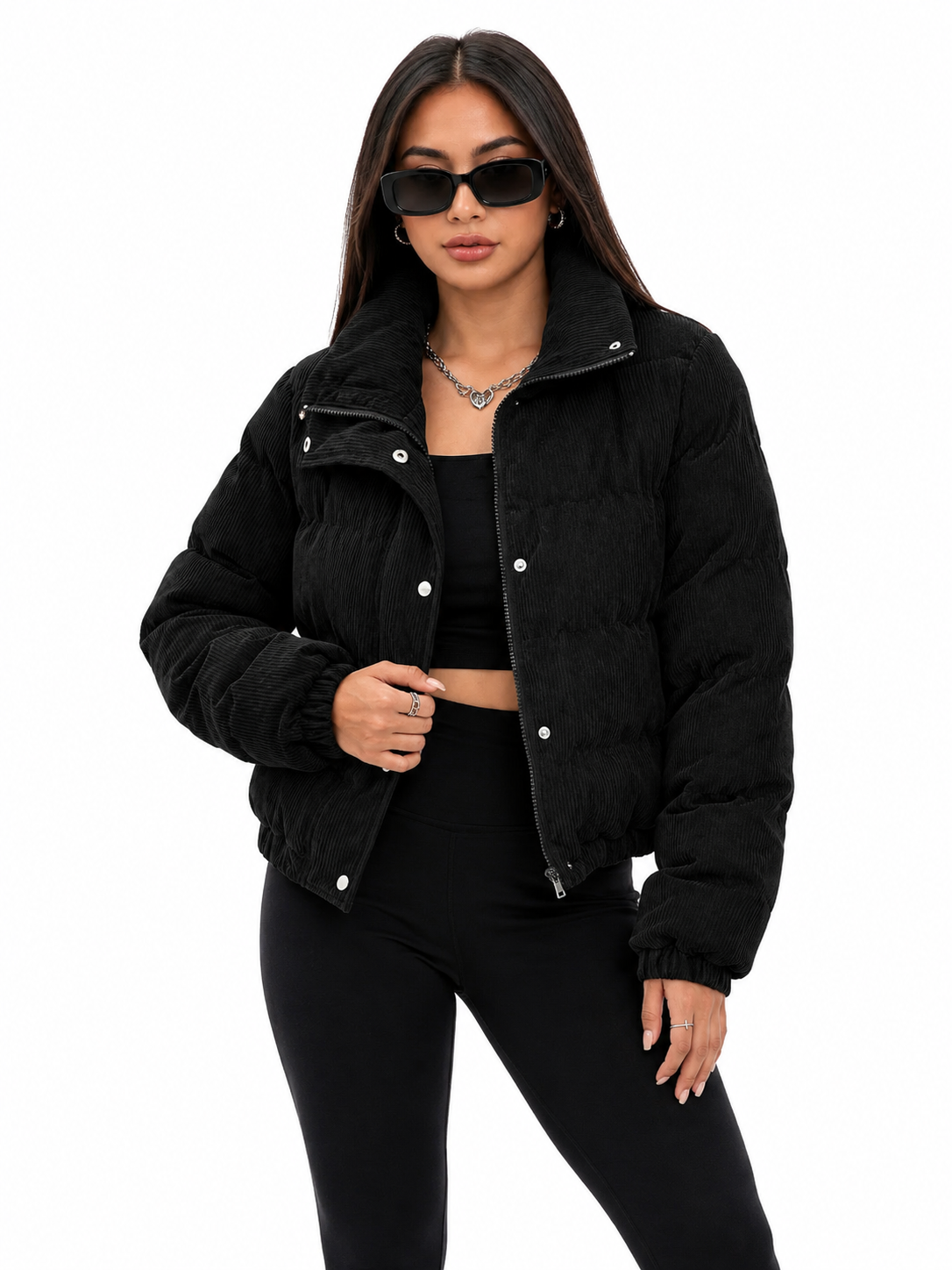 Jaqueta Feminina Veludo Cotelê Urban Chic | Linha Inverno
