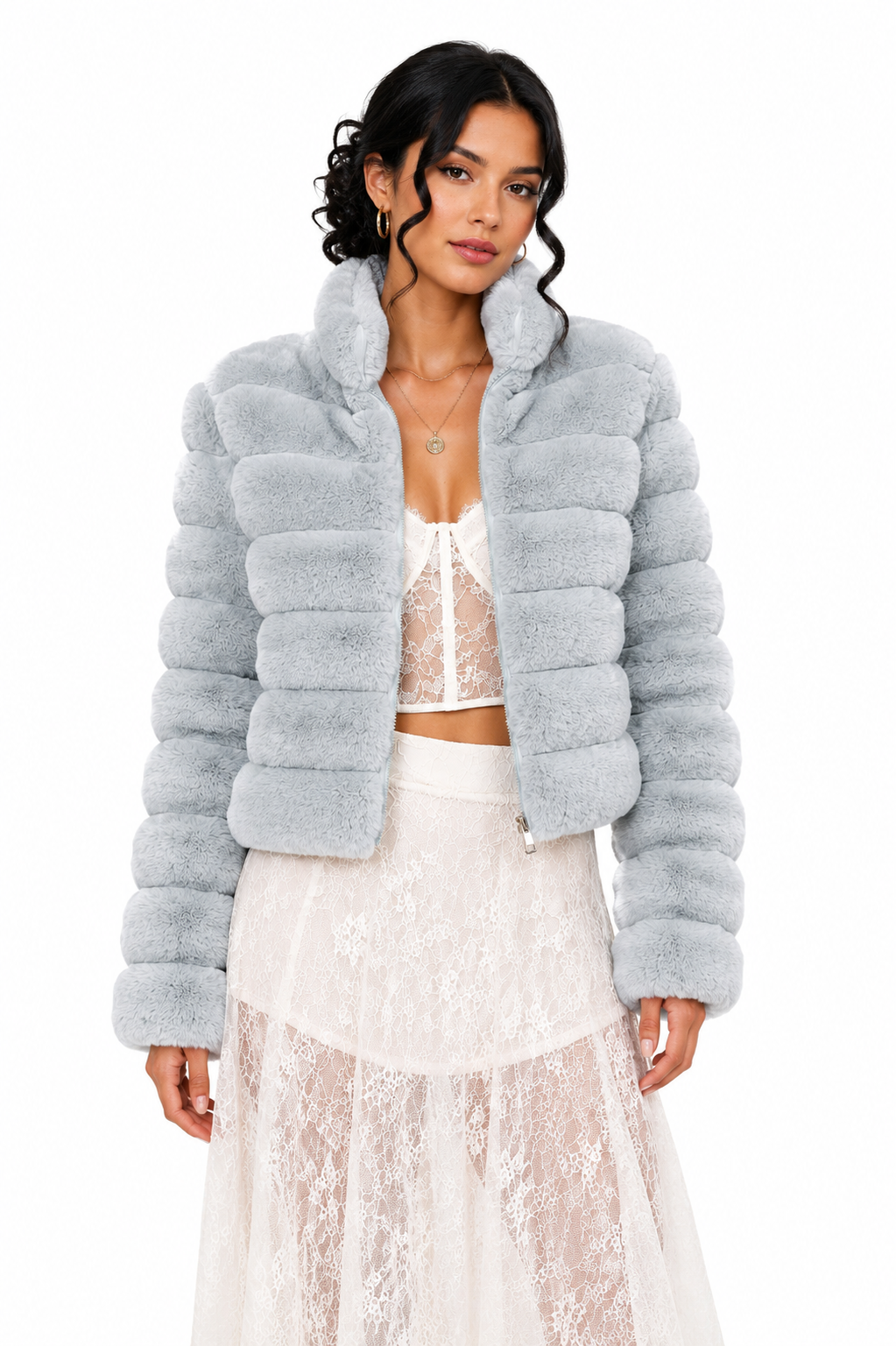 Jaqueta Feminina Plush Glaciar | Estilo Inverno