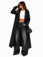 Sobretudo Feminino Preto Alongado