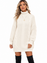 Vestido Feminino Tricô Gola Alta Elegance | Edição Inverno
