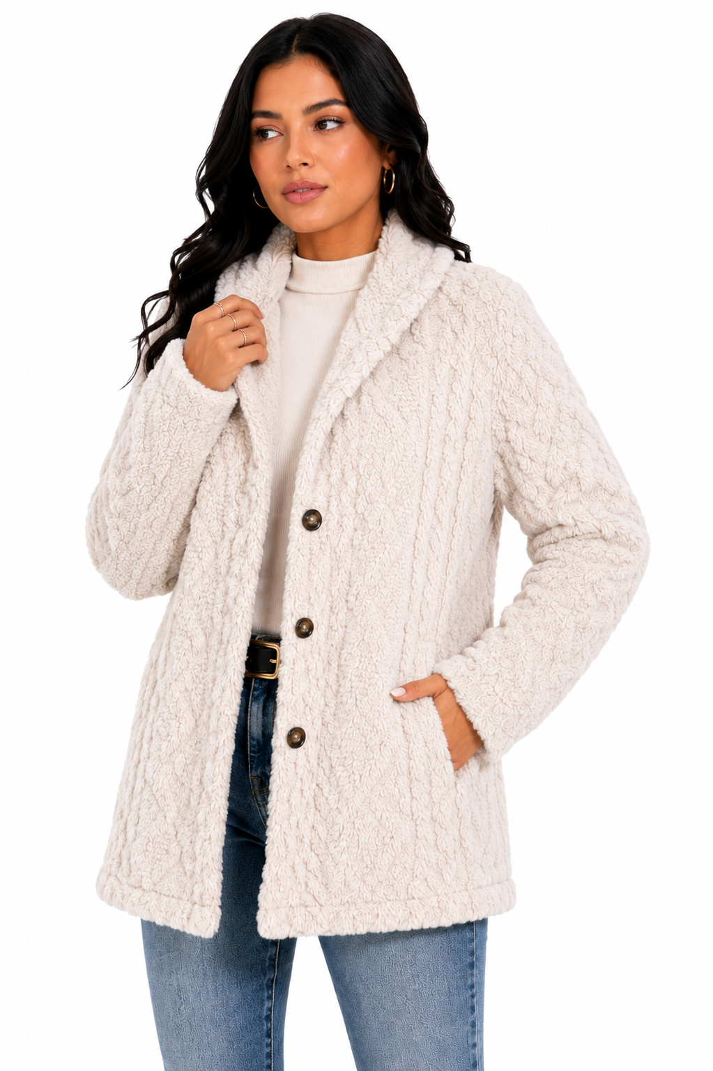 Casaco Feminino Teddy Soft Elegance | Seleção Inverno