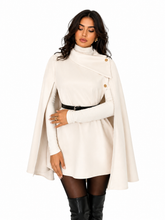 Casaco Feminino Capa Elegance Off White | Estilo Inverno