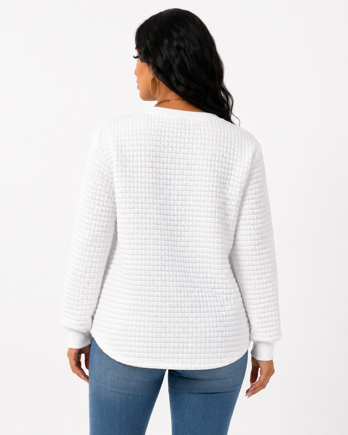 Moletom Feminino Coração Waffle Confort | Estilo Inverno