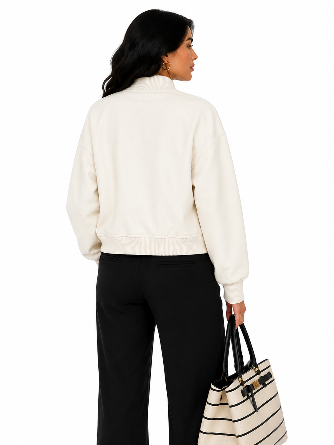 Jaqueta Feminina Urban Chic Off White | Edição Inverno