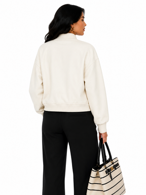 Jaqueta Feminina Urban Chic Off White | Edição Inverno
