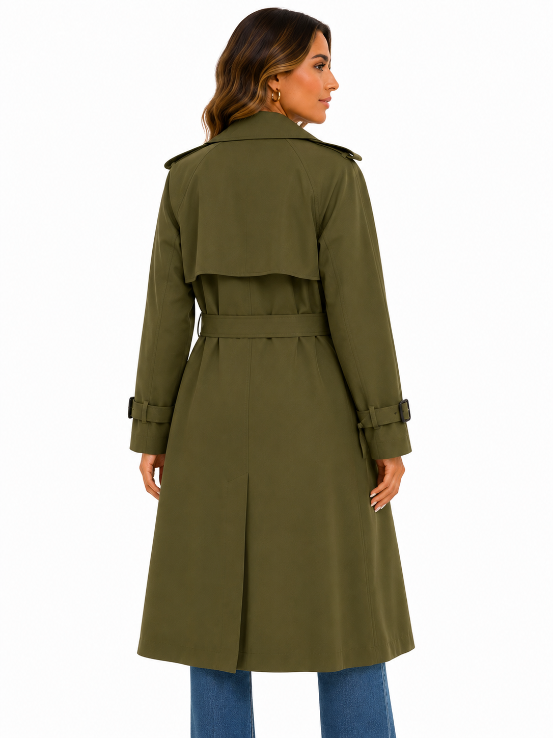 Sobretudo Feminino Amanda | Trench Coat Térmico Forrado com Cinto | Seleção Inverno