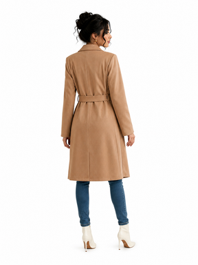 Sobretudo Feminino Alongado Elegance Caramelo | Seleção Inverno