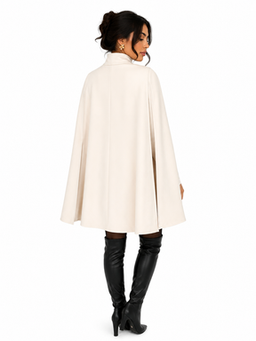 Casaco Feminino Capa Elegance Off White | Estilo Inverno