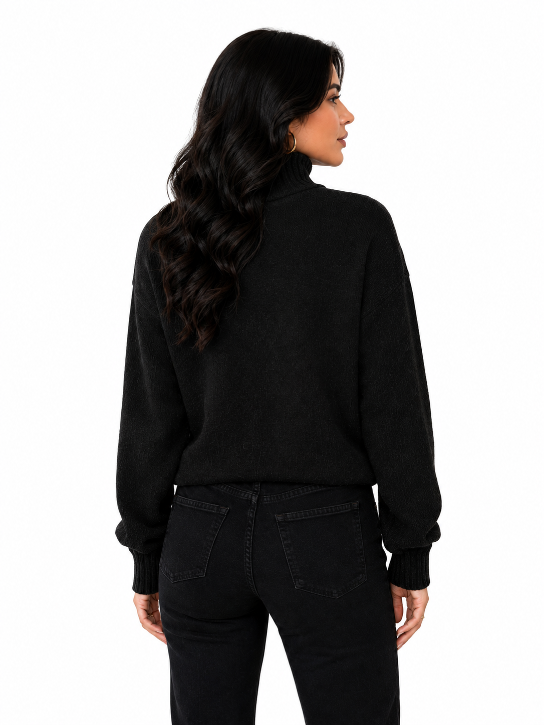 Suéter Feminino Gola Alta Midnight Elegance | Seleção Inverno
