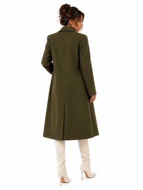 Sobretudo Feminino Alongado Elegance Verde Militar | Linha Inverno