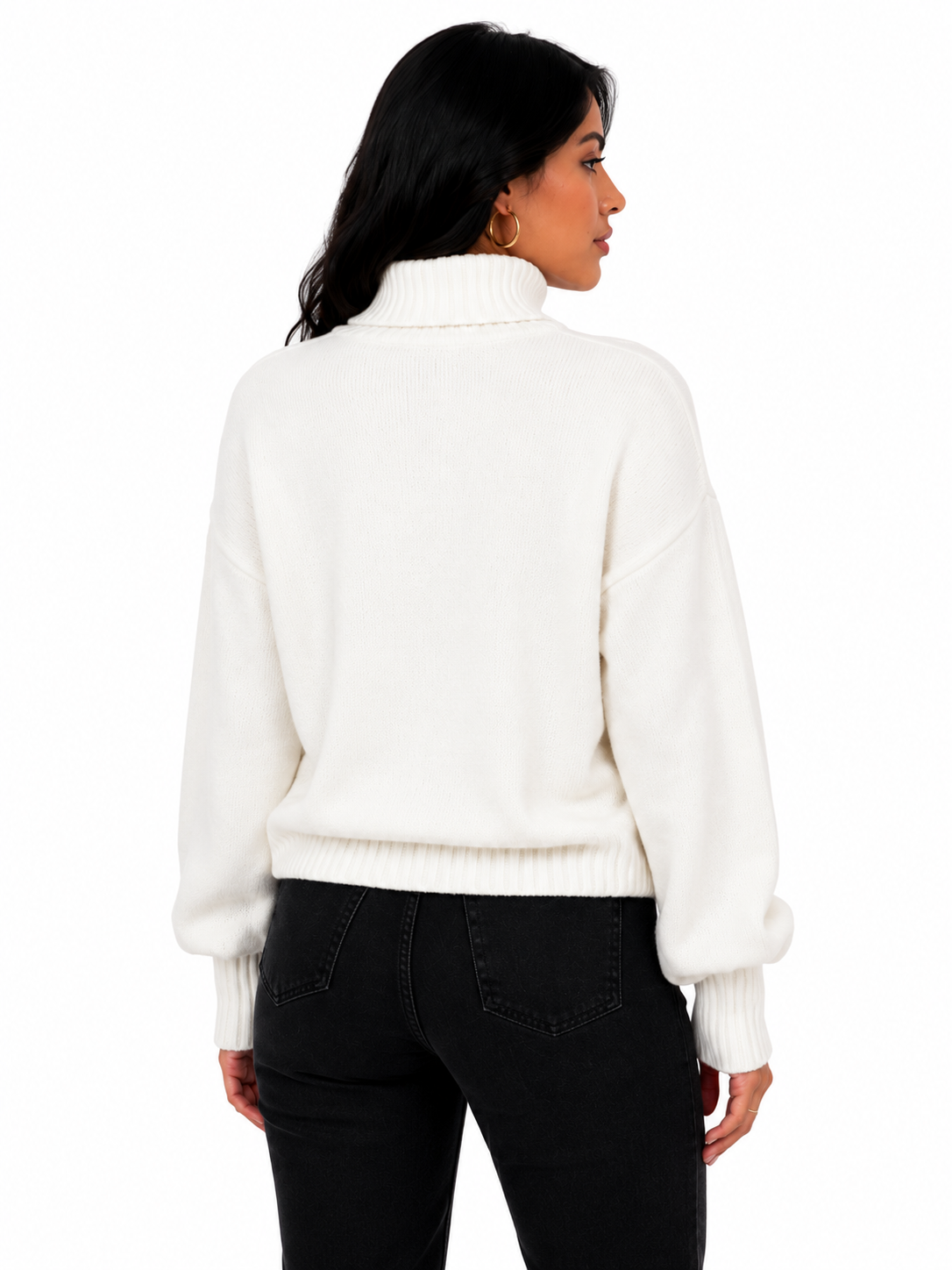 Suéter Feminino Gola Alta Snow Elegance | Estilo Inverno