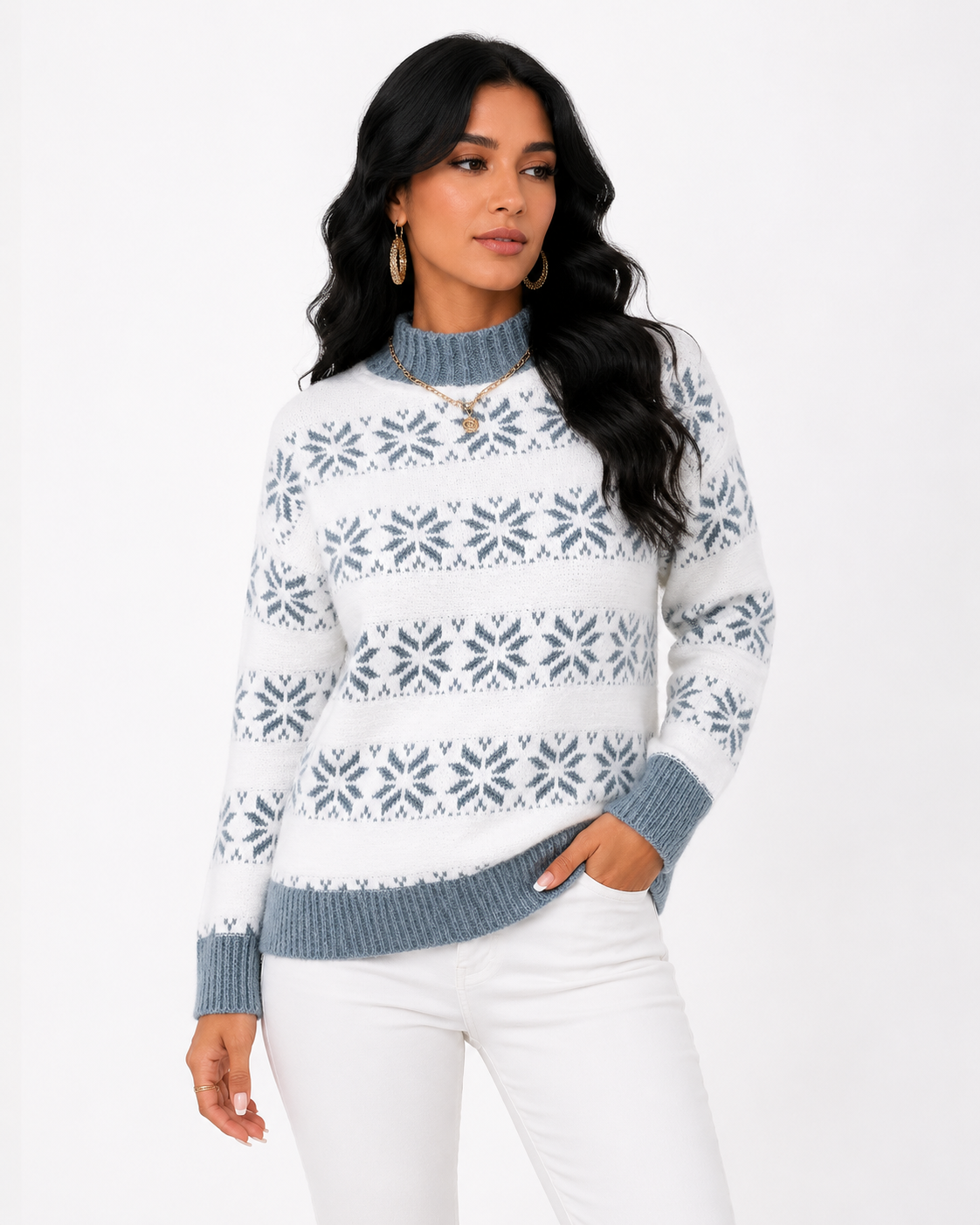 Suéter Feminino Geometric Soft | Linha Inverno