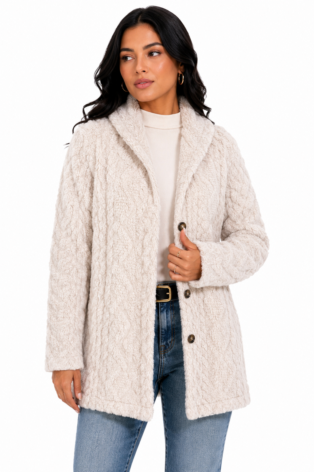 Casaco Feminino Teddy Soft Elegance | Seleção Inverno
