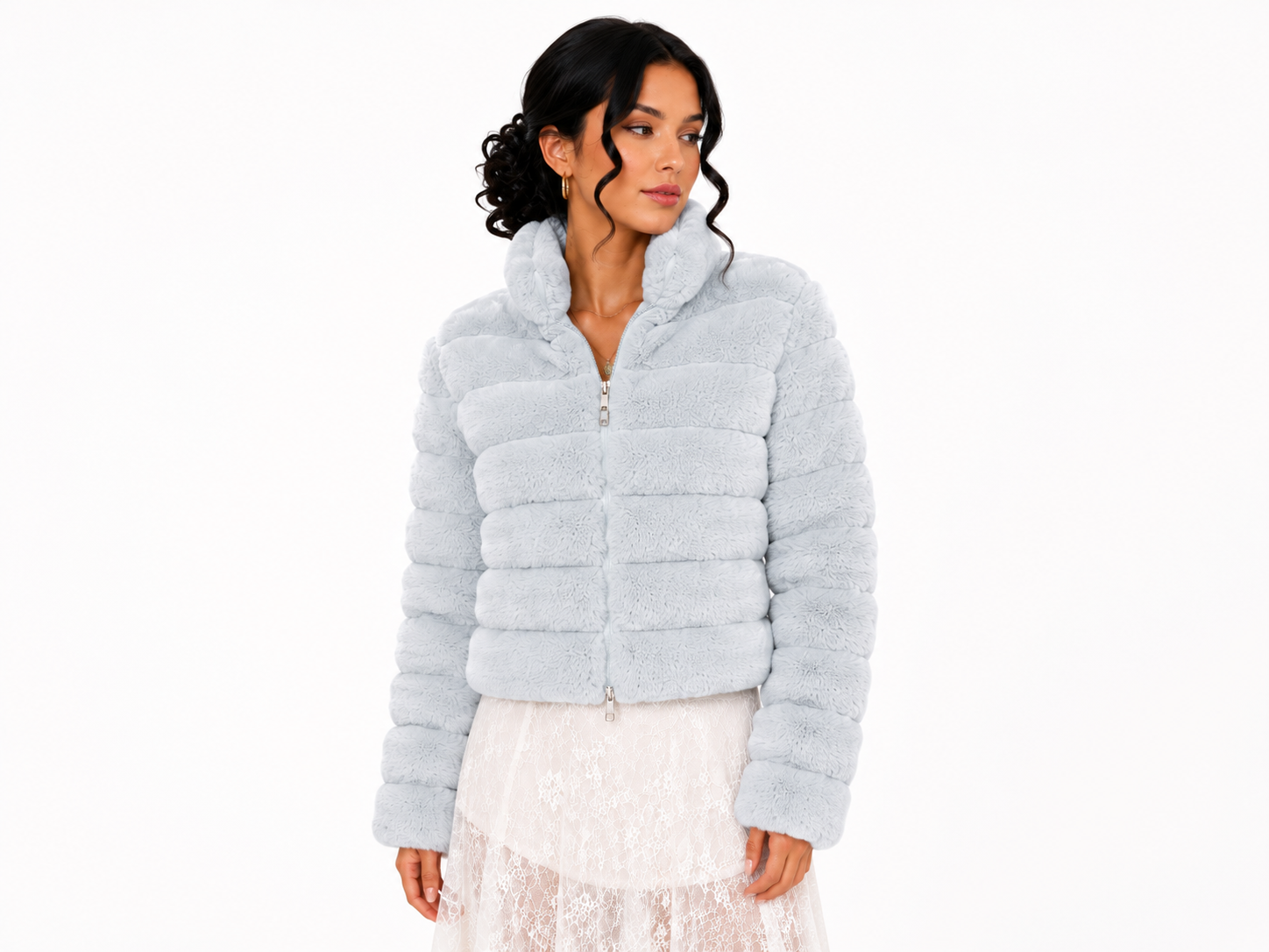 Jaqueta Feminina Plush Glaciar | Estilo Inverno