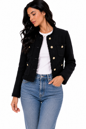Jaqueta Feminina Noir Elegance | Edição Inverno