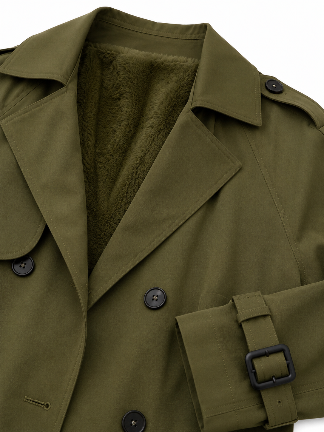 Sobretudo Feminino Amanda | Trench Coat Térmico Forrado com Cinto | Seleção Inverno