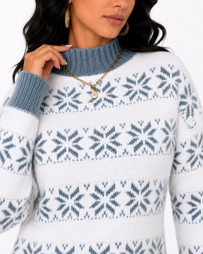 Suéter Feminino Geometric Soft | Linha Inverno