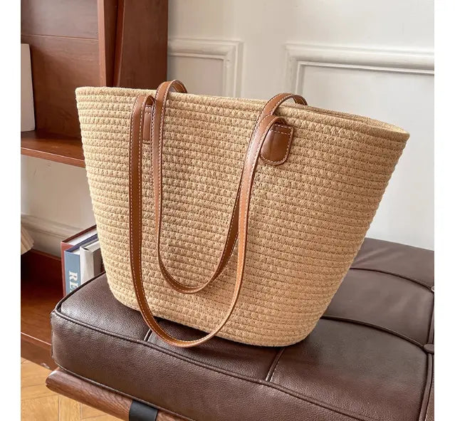 Bolsa de palha em Trama Artesanal