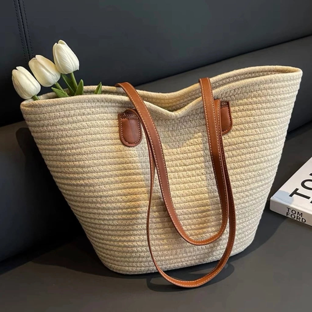 Bolsa de palha em Trama Artesanal